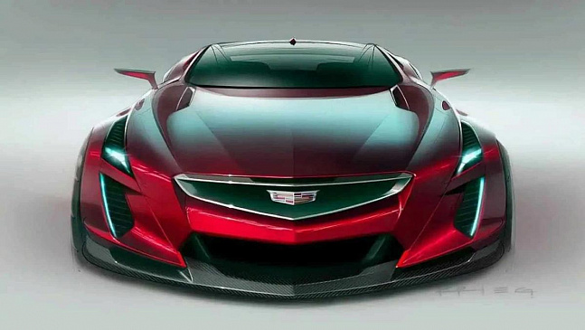 Дизайнеры GM показали эскиз будущего спортивного автомобиля Cadillac