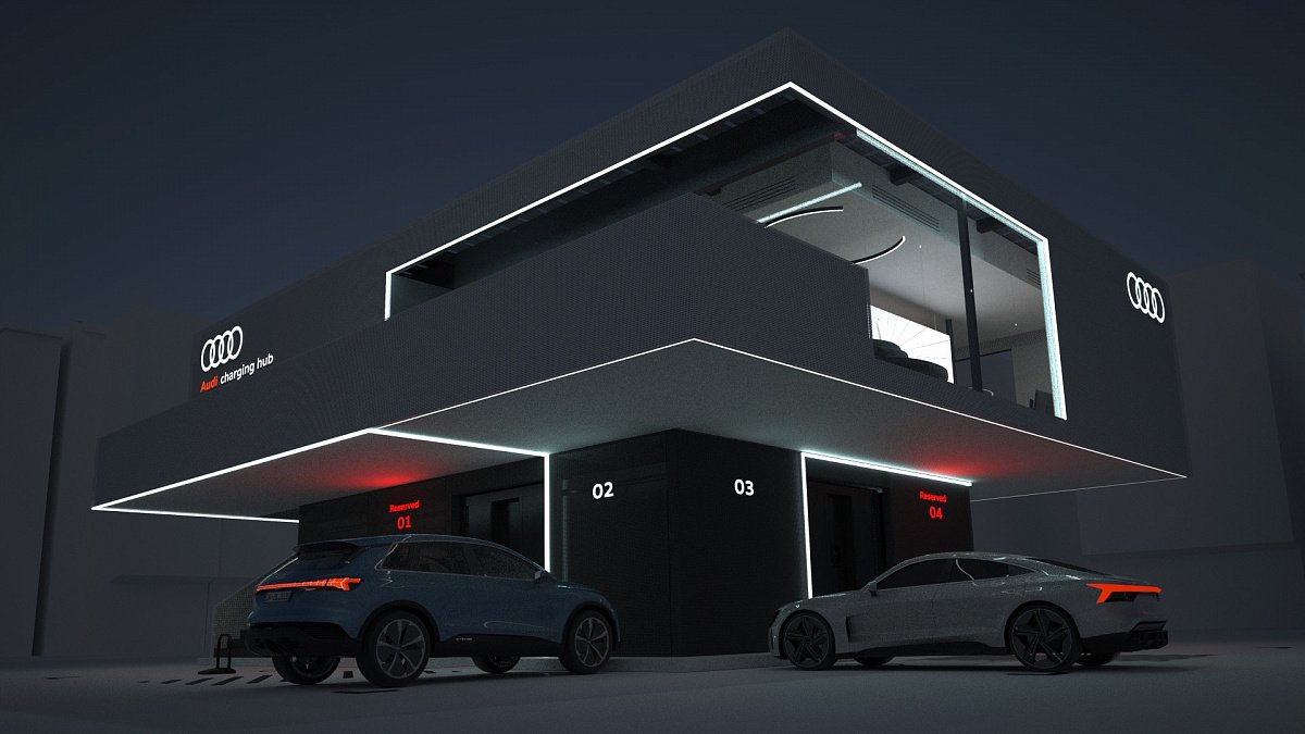 Зарядная станция Audi может стать «бензоколонкой» будущего