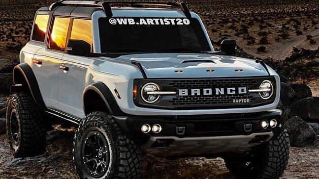 Каким будет внедорожник Ford Bronco во внедорожной версии Raptor?