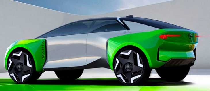 В Сети показали спортивный электрический кроссовер Opel Manta-e 2024 года
