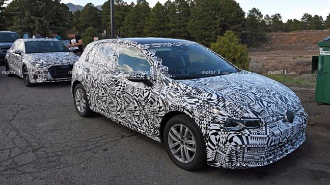 Гибридный Volkswagen Golf GTE 2020 показали на шпионских фото 