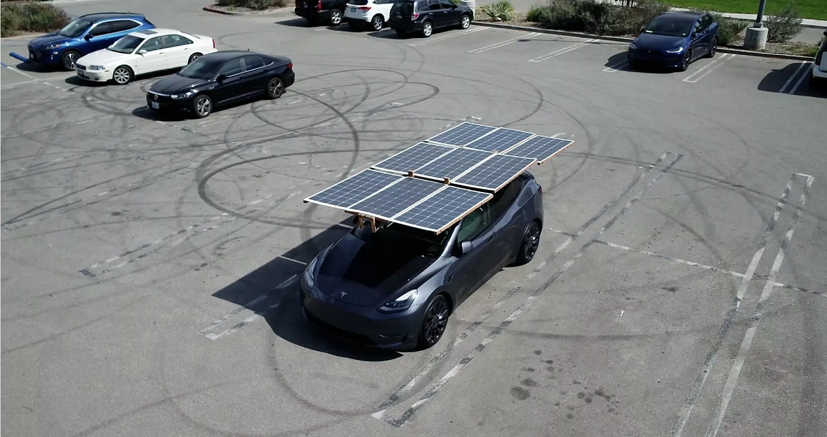 Солнечная крыша для Tesla Model Y увеличивает запас хода на 32 км за пять часов