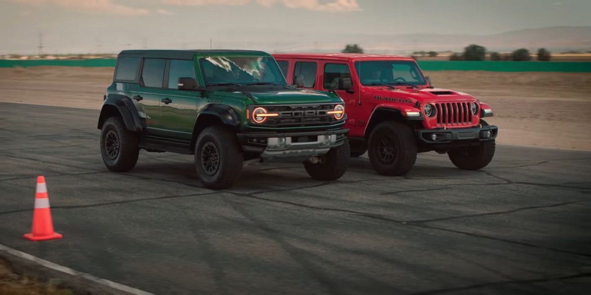 Какой внедорожник быстрее - Wrangler 392 и Bronco Raptor, AMG G63 или Defender