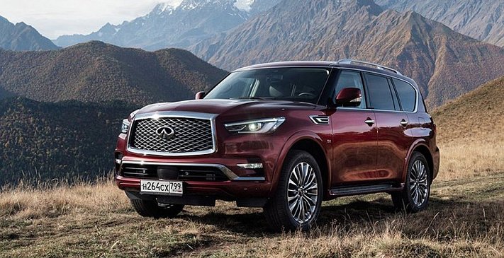 В РФ начались продажи рестайлингового Infiniti QX80