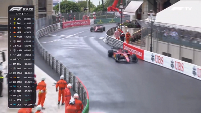 Серхио Перес выиграл Гран-при Монако, гонку прерывали красным флагом