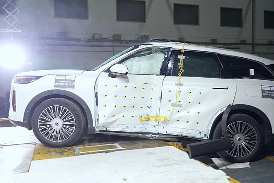 Кроссовер Chery Tiggo 9 разбили в краш-тесте Euro NCAP