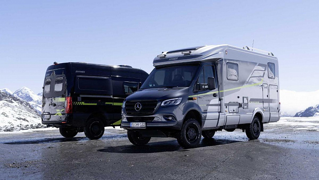 Hymer представила внедорожные автодома CrossOver RV и Camper Van 