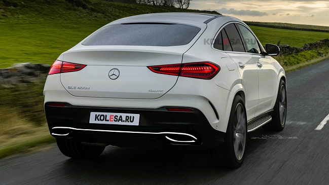 Представлены первые рендеры обновленного кроссовера Mercedes-Benz GLE Coupe