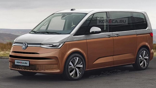 Российские дизайнеры представили рендеры новейшего Volkswagen Multivan T7 