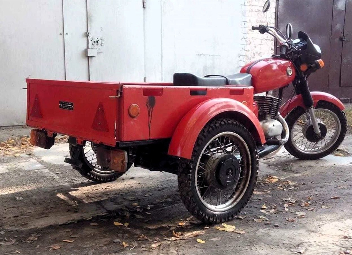 Советский грузовой мотоцикл Восход 3М-01 с модулем 3ЗДК 9.906 – в помощь колхознику и дачнику