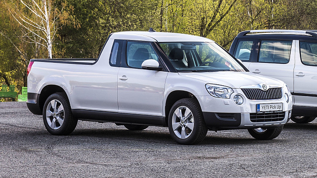 В Сети показали причудливый пикап Skoda Yeti в виде единственного прототипа