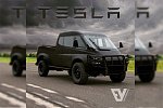 В Сети появился рендер внедорожного электро-пикапа Tesla Pickup