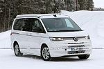 Volkswagen на снегу тестирует кемпер California T7 с новой гибридной установкой