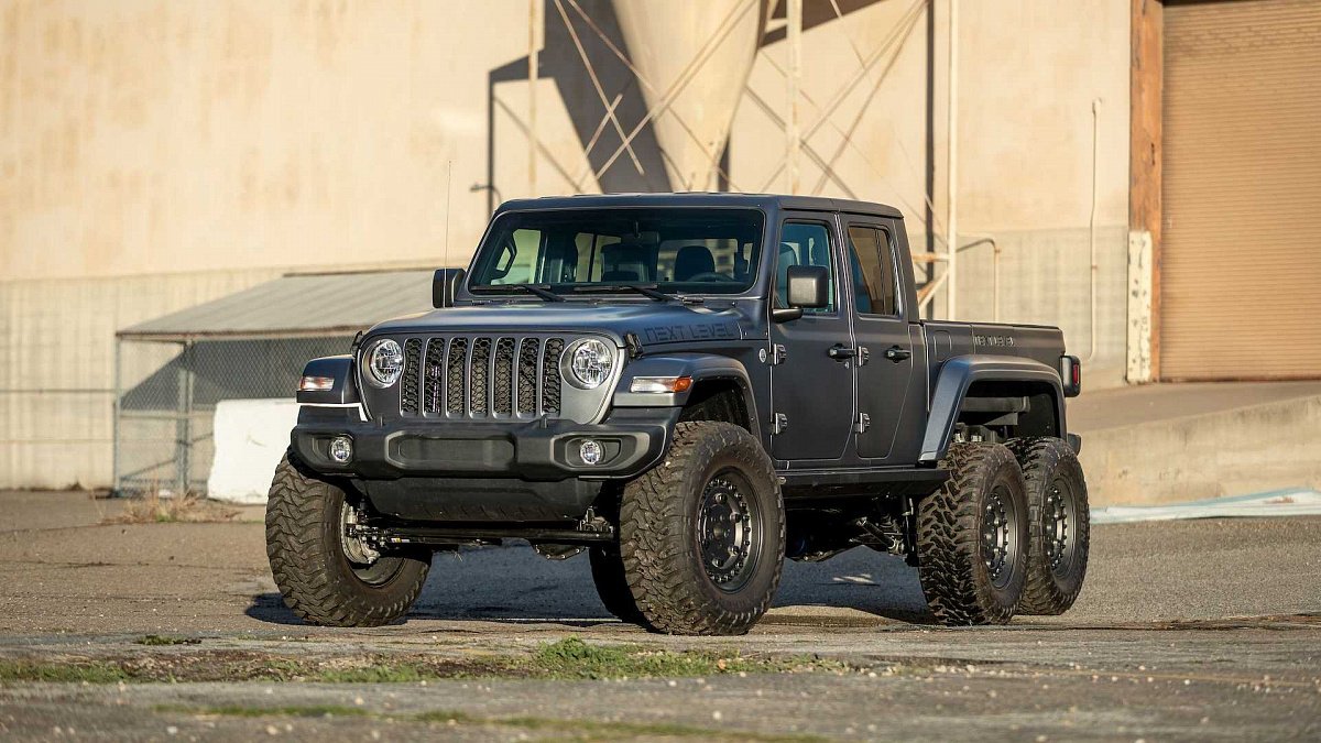 Jeep Gladiator получил безумную версию нового уровня с 6-ю колесами
