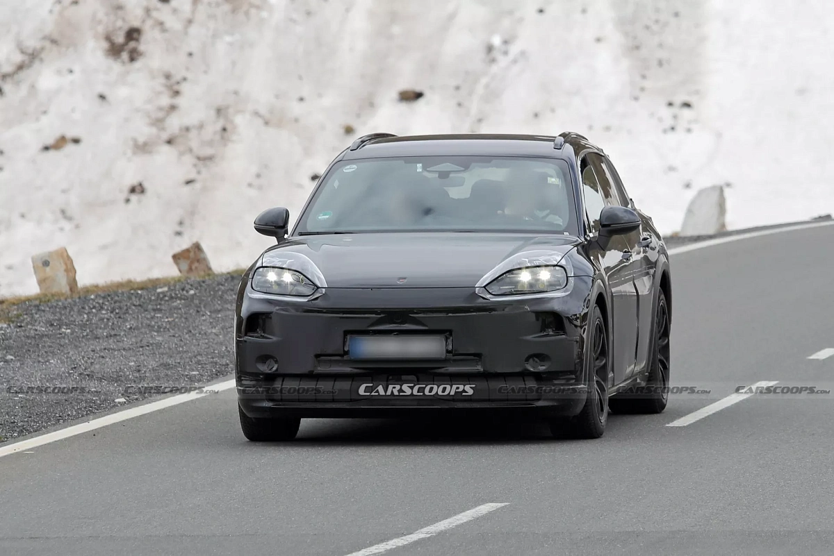 Porsche Cayenne EV 2026 года походит на электромобиль Macan