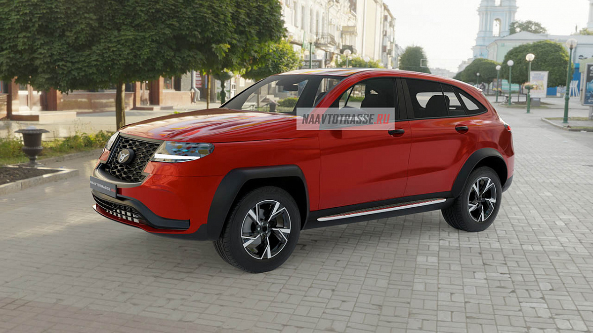 В Сети на первых фото показали новый купеобразный кроссовер УАЗ Патриот 2022-2023 года