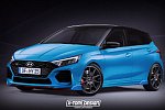 В сети появился рендер «заряженного» Hyundai i20 N