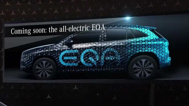 Mercedes показал первый тизер электрического кроссовера EQA