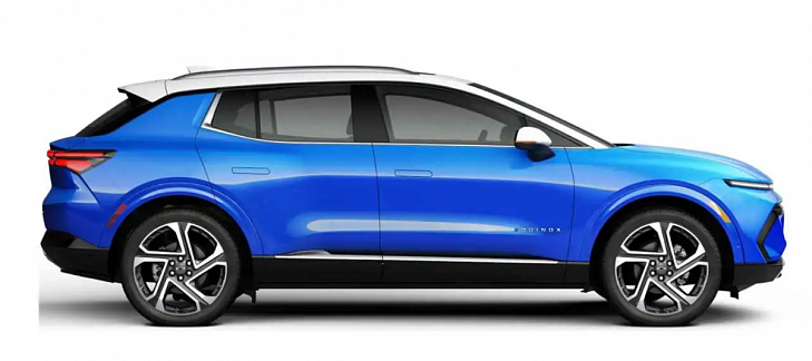 Компания Chevrolet показала новое изображение электрического кроссовера Equinox EV