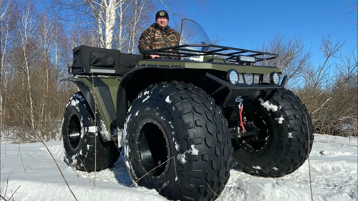 Отечественный болотоход-монстр «Росомаха» – кто сказал, что в России не делают крутые квадроциклы