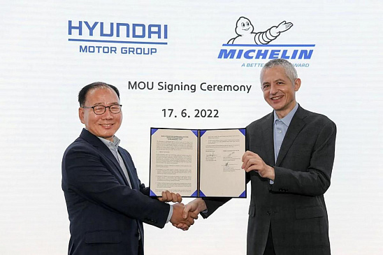 Компания Michelin будет создавать шины для электромобилей Hyundai 