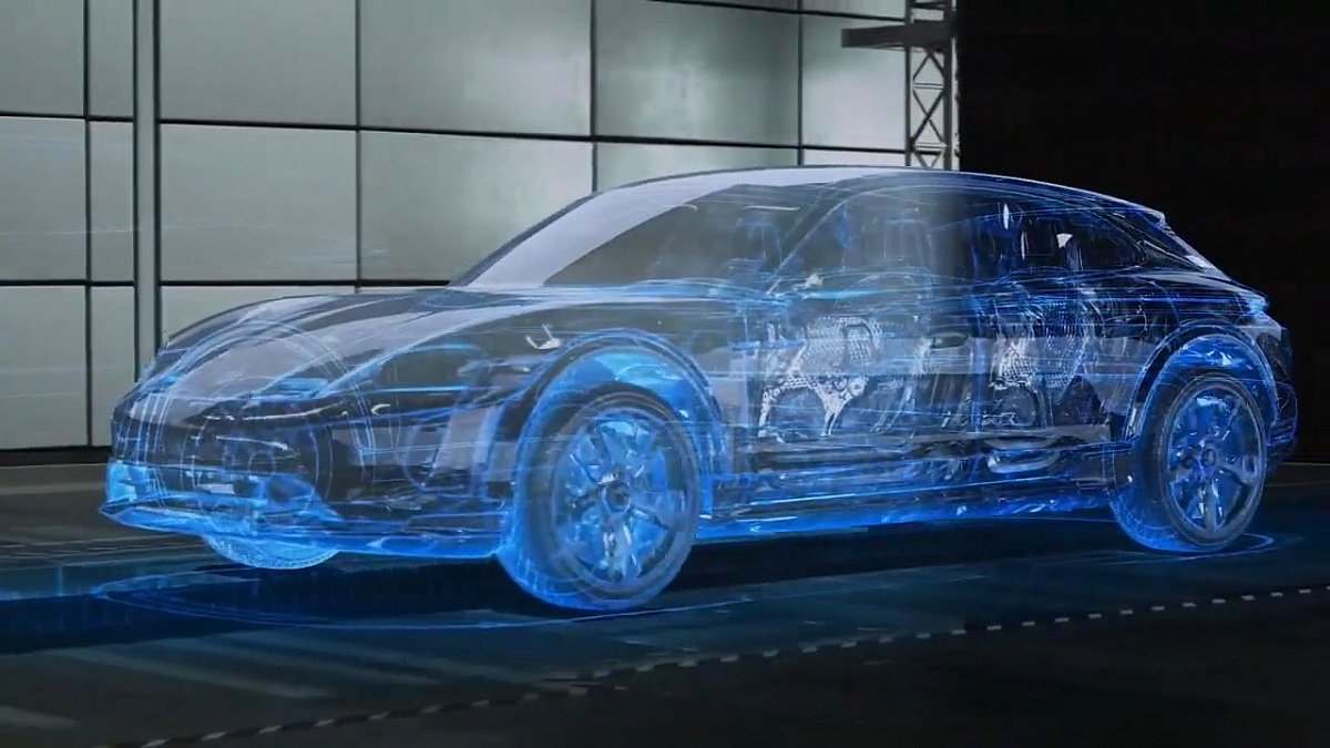 Porsche продемонстрировала виртуальные тесты электрокара Cross Turismo