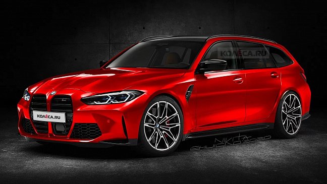 Опубликовали новые изображения первого серийного универсала BMW M3