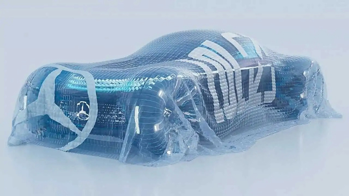 Mercedes показал на тизере свой первый виртуальный шоу-кар