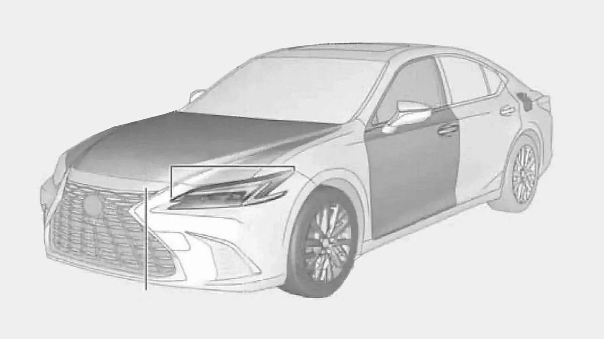 В Сеть слили фотографии нового Lexus ES 2026 года 