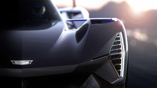 Cadillac опубликовал тизер на новый прототип гоночного суперкара GTP