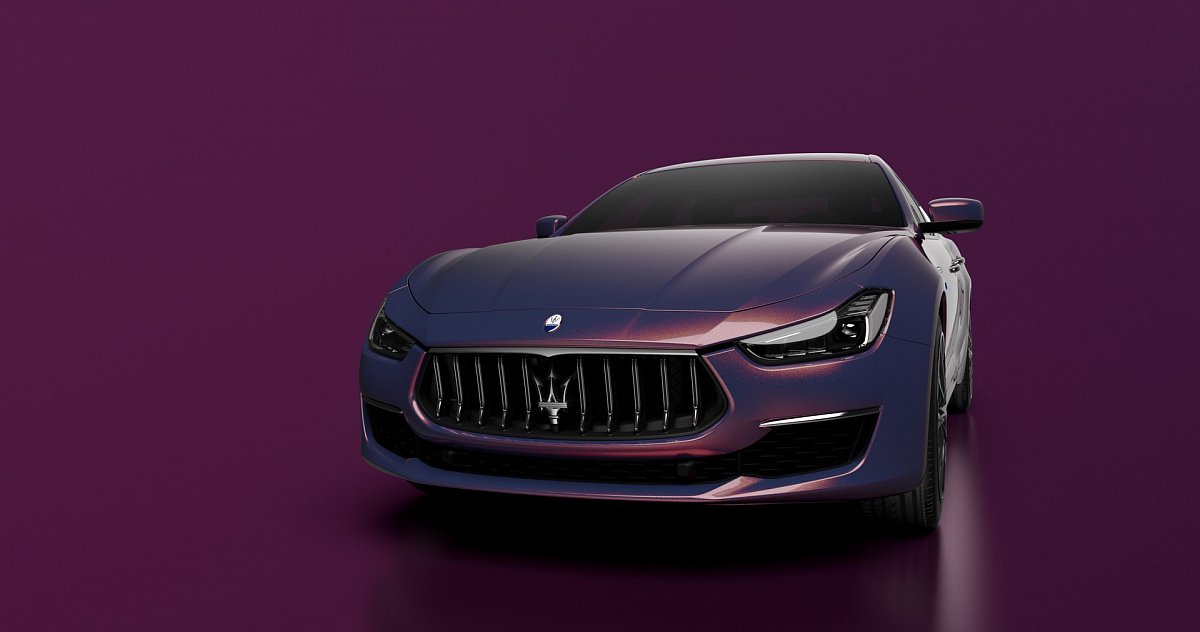 Бренд Maserati выпустил фиолетовую лимитированную серию Ghibli Hybrid Love Audacious