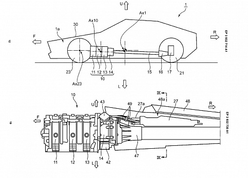 Mazda патентует автомобиль с роторным двигателем и гибридной технологией