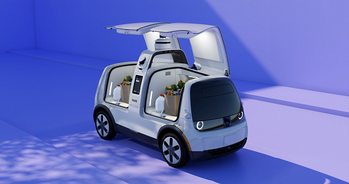 Компания Nuro представила автономную модель третьего поколения с внешней подушкой безопасности