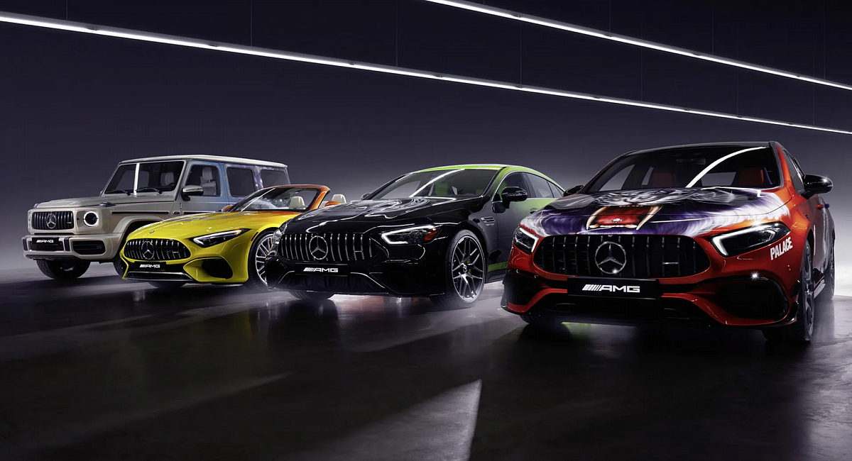 Mercedes-AMG и британский производитель скейтбордов выпустили четыре арт-кара Brand Palace