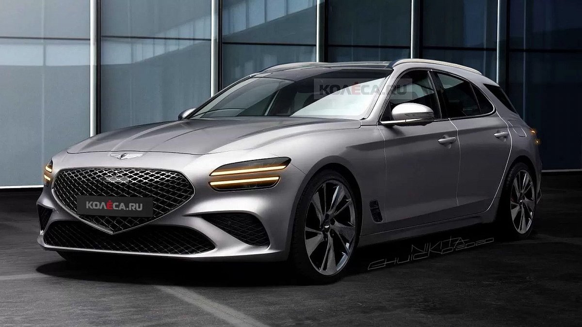 В сети появились новые изображения универсала Genesis G70