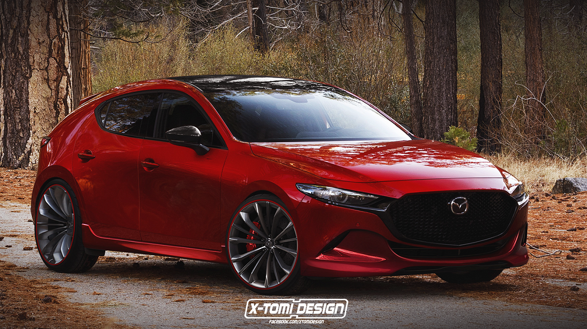 В Сети опубликовали первое изображение «заряженной» Mazda 3 MPS