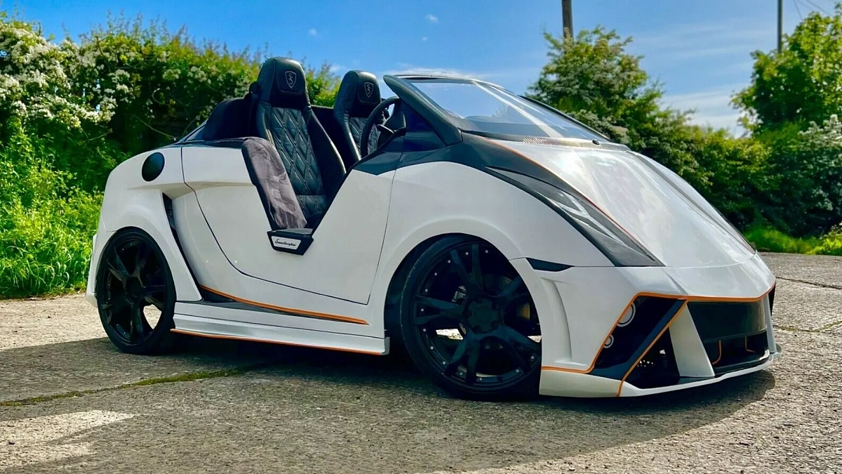 Компакт-кар Smart Fortwo 2014 года превратили в микрокопию суперкара  Lamborghini Gallardo