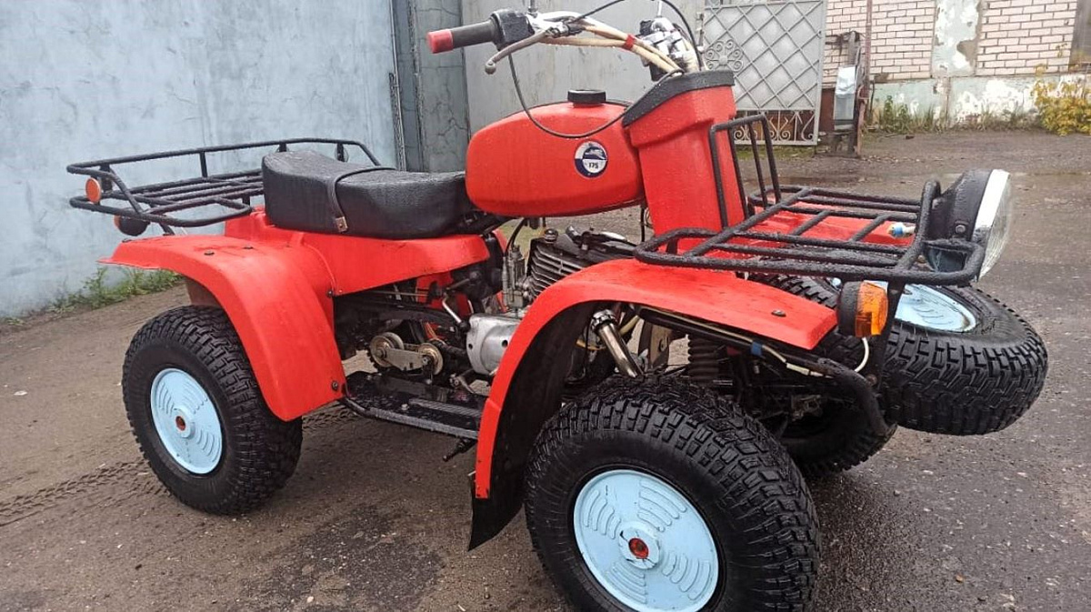 Редкий квадроцикл советской разработки ЗДК-175 4ШП – создан на основе «Восхода», способен заменить трактор
