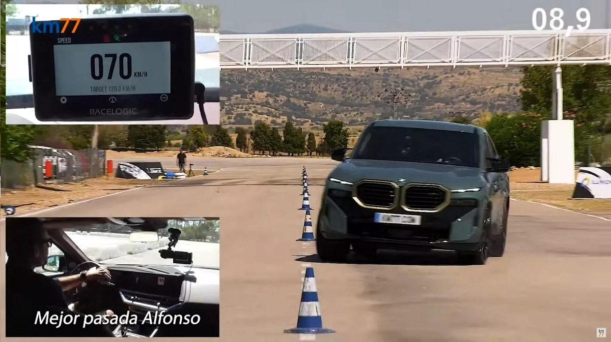 Кроссовер BMW XM 2023 года на удивление хорошо показал себя в лосином тесте