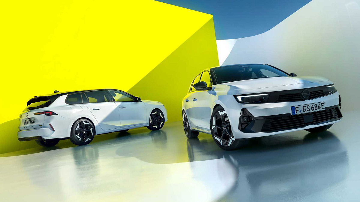 Opel Astra GSe дебютирует в виде гибридного хэтчбека и универсала Hot Duo мощностью 225 л.с.