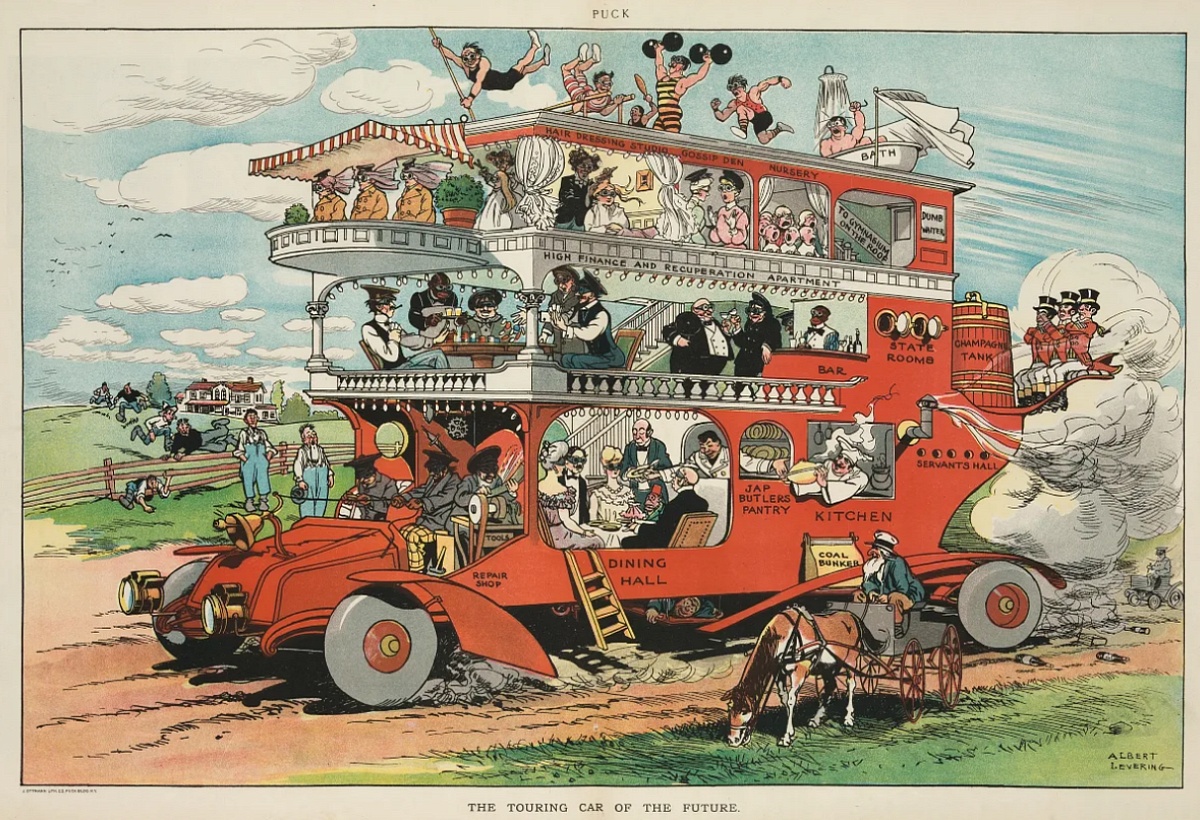 Посмотрите на автодом будущего, который нарисовали еще в 1905 году
