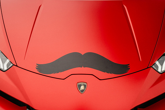 1500 автомобилей Lamborghini будут носить усы для благотворительной организации Movember