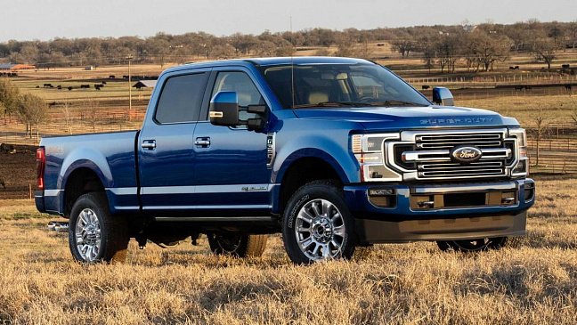 Ford представил обновленный пикап серии Super Duty 2022 