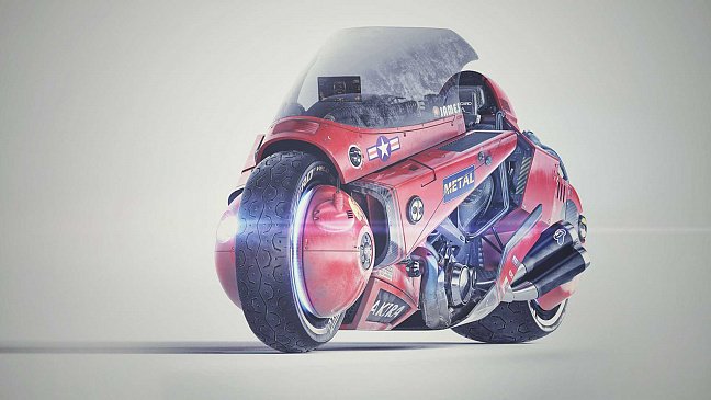 В сети показали концепт мотоцикла из аниме Акира