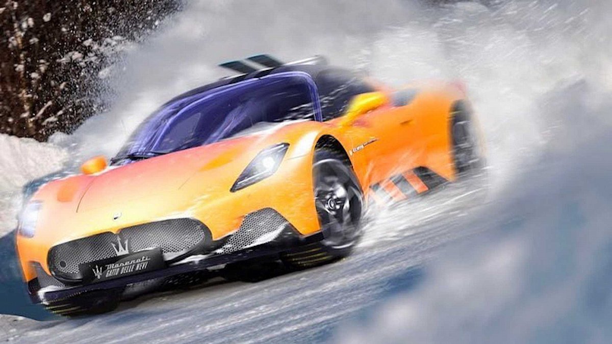 В Maserati показали суперкар MC20 в роли «снегохода»