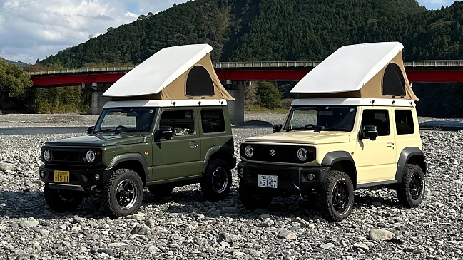 Японский тюнер Kamado превратил внедорожник Suzuki Jimny в кемпер с палаткой