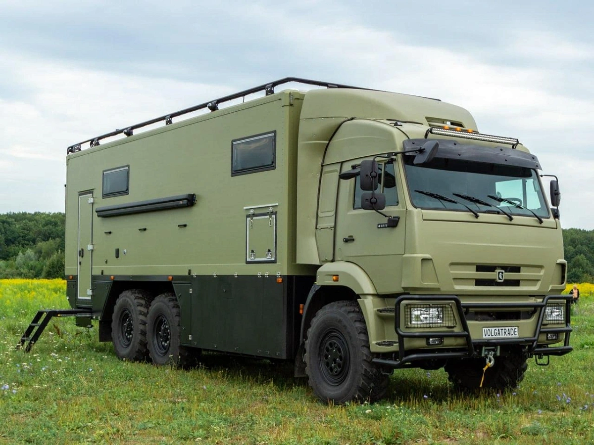 Представлен премиальный кемпер на базе «КамАЗа» для рыбалки и охоты 