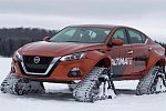 Nissan поставил на гусеницы полноприводный седан Altima