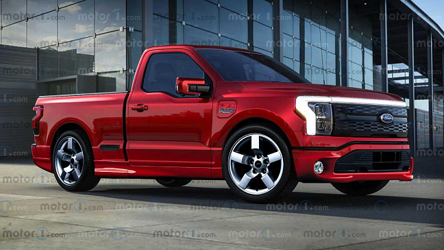 Показали рендер электрического пикапа Ford F-150 SVT Lightning