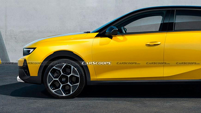 Представлены первые рендеры кроссовера Opel Astra 2022 года